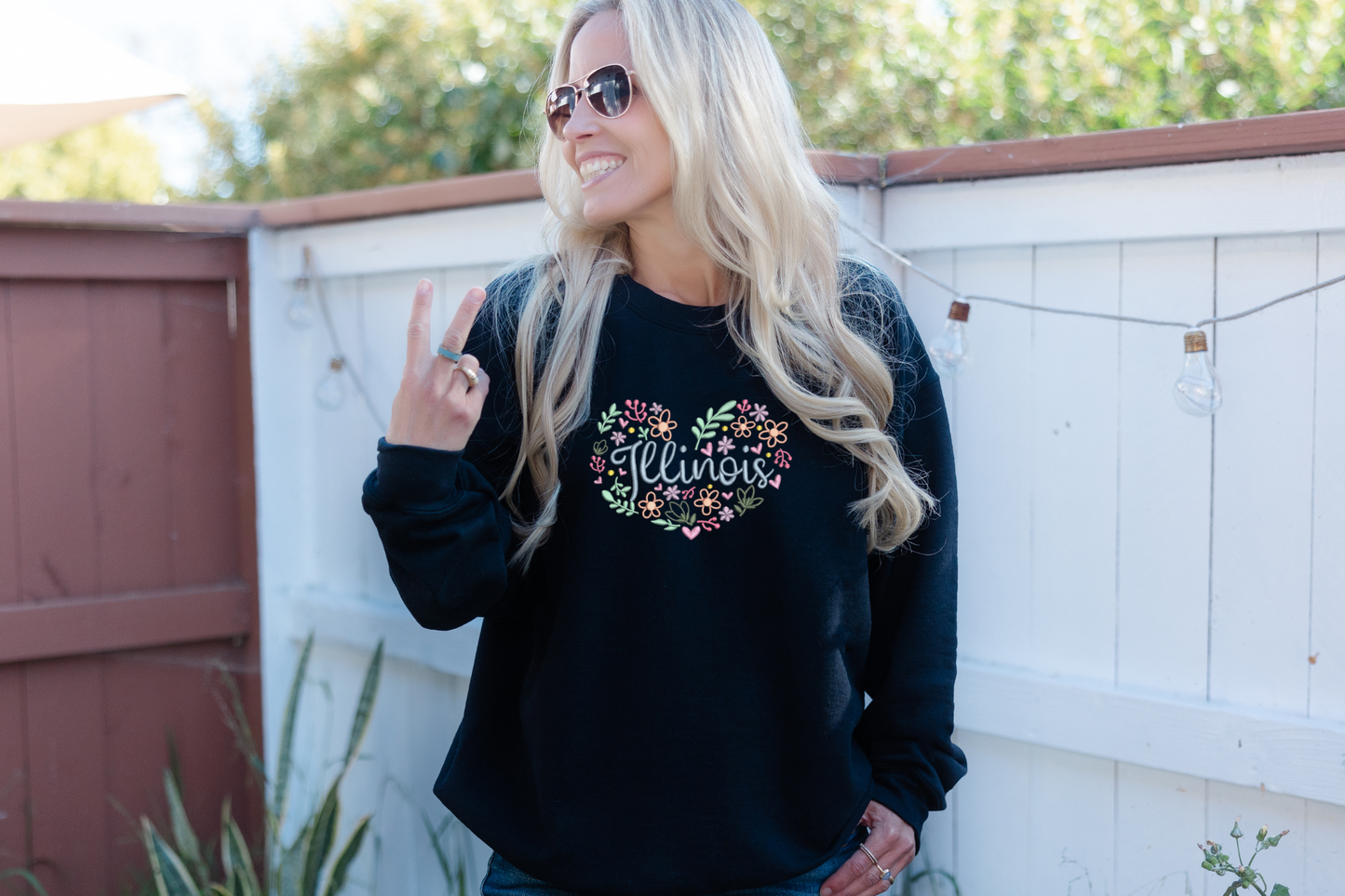 Embroidered Illinois Sweatshirt