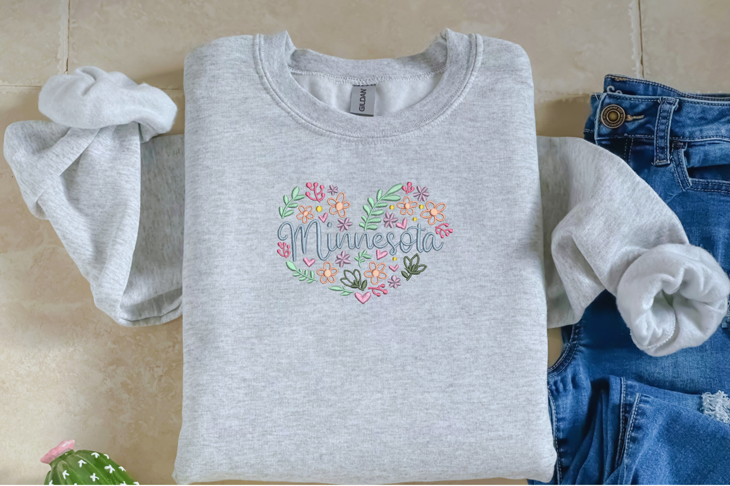 Embroidered Minnesota Sweatshirt