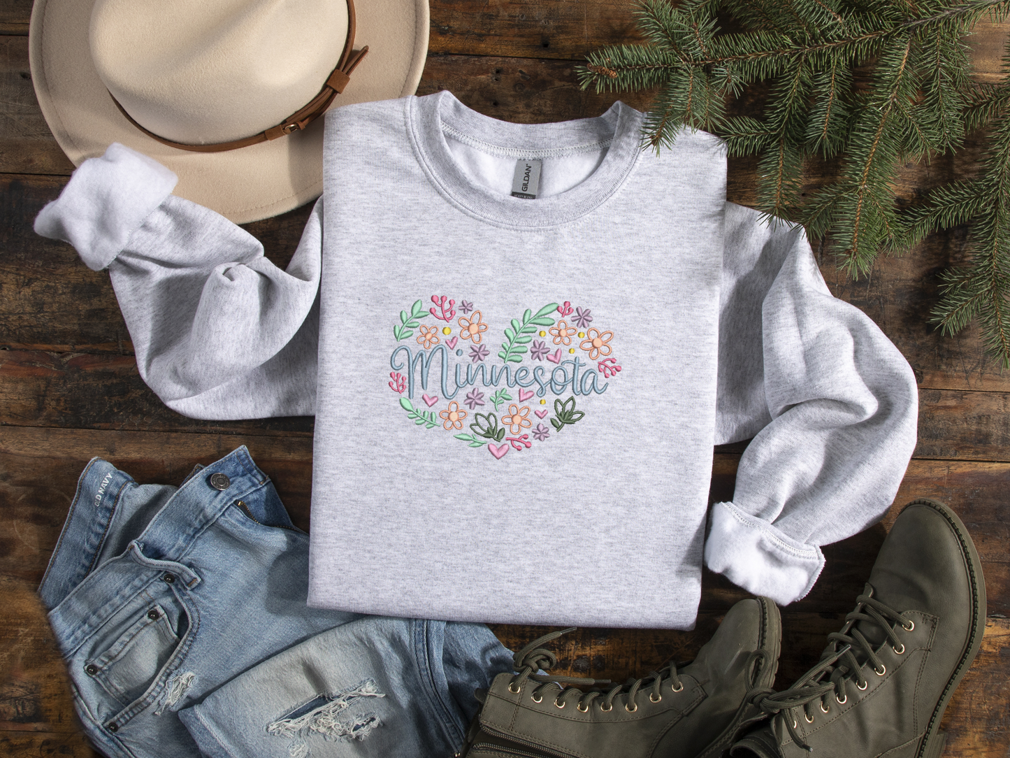 Embroidered Minnesota Sweatshirt