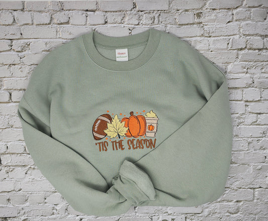 Fall Season Embroidered Sweatshirt: Perfect Blend of Comfort and Style